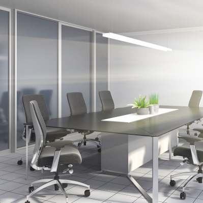 The conference room and its boardroom table